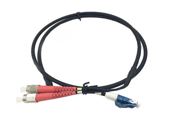 4.8mm ενιαίο καλώδιο οπτικών ινών τρόπου διπλό, σκοινί μπαλωμάτων LC UPC