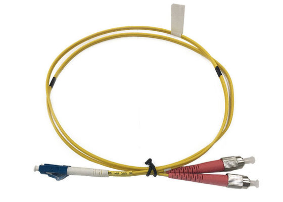 LC Singlemode διπλό 2.0mm 1M σκοινί μπαλωμάτων οπτικών ινών UPC