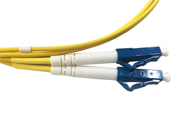 LC Singlemode διπλό 2.0mm 1M σκοινί μπαλωμάτων οπτικών ινών UPC