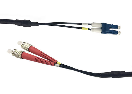 4.8mm ενιαίο καλώδιο οπτικών ινών τρόπου διπλό, σκοινί μπαλωμάτων LC UPC